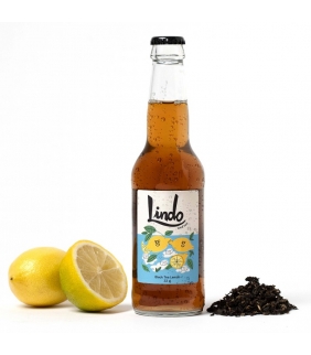 Lindo Te Negro  con limón 330ml. Lindo. Linda. 24un. Delicat Gourmet