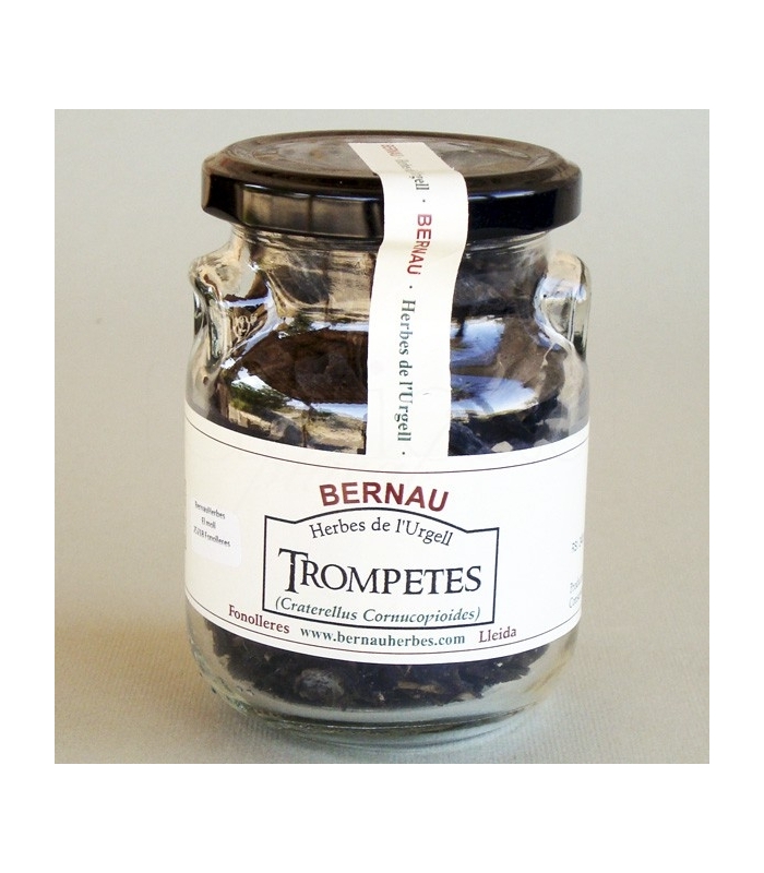 Trompetas secas 20gr. Bernau Herbes de l'Urgell. 12un. Delicat Gourmet