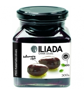 ACEITUNA KALAMATA ILIADA 300 GR.(8 U)