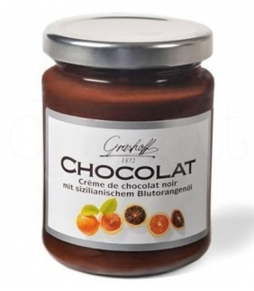 Crema de chocolate negro y naranja sanguina 250gr. Grashoff. 6un. Delicat Gourmet