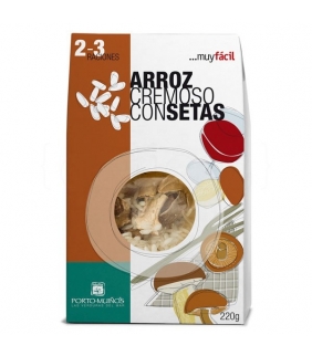 Arroz cremoso con setas 220gr. Porto-Muiños. 4un.