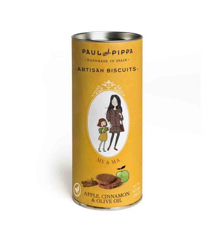 Galletas Canister de Manzana y Canela 130gr. Paul & Pippa. 10un. Delicat Gourmet