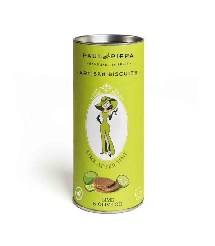 Galletas Canister de Lima 130gr. Paul & Pippa. 10un. DelicatGourmet