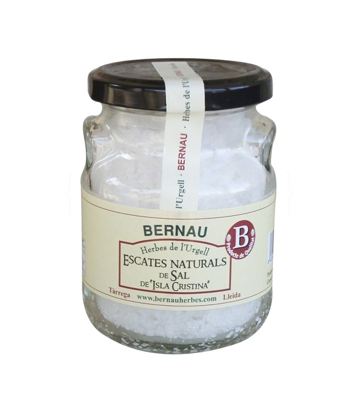 Escamas de sal Natural de Isla Cristina 150gr. Bernau Herbes. 12un. DelicatGourmet