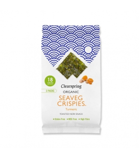 Snack de Alga Nori con Cúrcuma 4gr. Clearspring. 16un. Delicat Gourmet