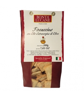 Focaccine natural 200gr. Bonta Lucane.  Delicat Gourmet