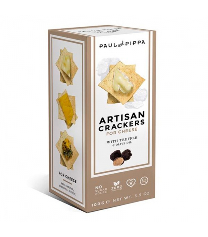 Artisan Crackers con Trufa 130gr. Paul & Pippa. 10un. DelicatGourmet