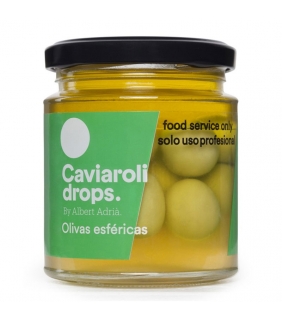 Oliva Verde Esférica Drops (18 olivas) 90gr. Caviaroli. 4un. DelicatGourmet