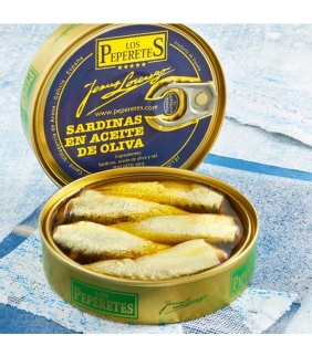 Sardinas en Aceite de Oliva 150gr (5-7 piezas). Los Peperetes. 12un. Delicat Gourmet