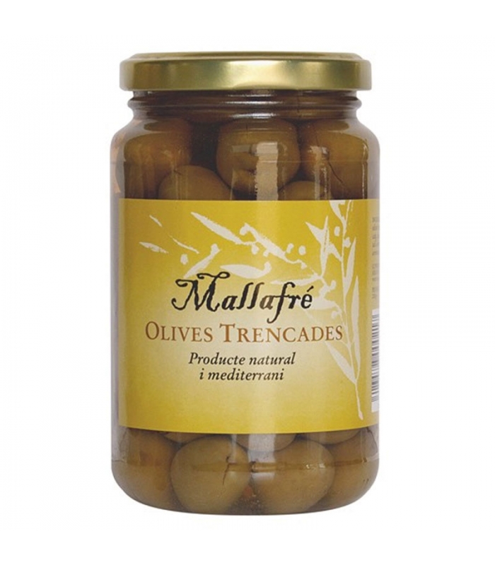 Aceitunas Hojiblanca Partidas 225gr. Mallafré. Delicat Gourmet