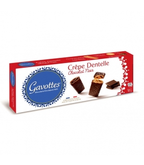 Crepes de chocolate negro 90gr. Gavottes. 18un. Delicat Gourmet