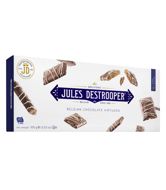 Biscuits de Canela Recubiertos de Chocolate con Leche 100gr. Jules Destrooper. 12un. Delicat Gourmet