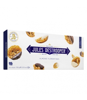 Florentinas con Almendras recubiertas de Chocolate 100gr. Jules Destrooper. 12un. Delicat Gourmet