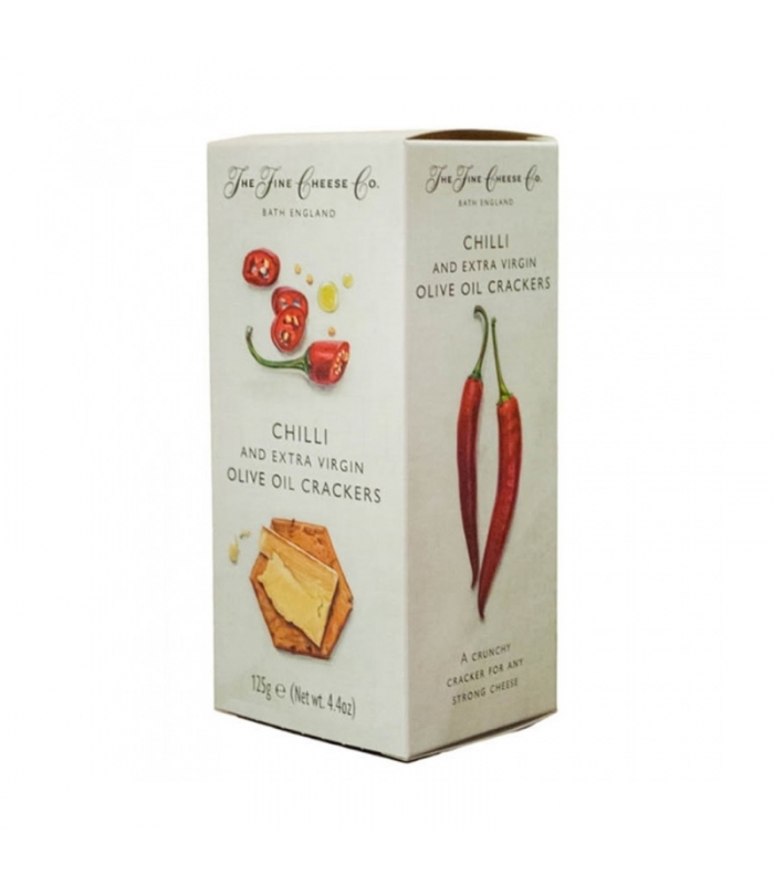 Crackers de Chilli Picante y AOVE 125gr. The Fine Cheese Co. 12un. Delicat Gourmet