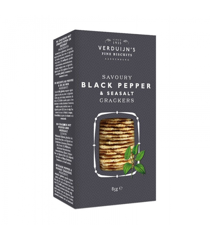 Crackers con Pimienta y Sal 75gr. Verduijn's. 12uds. Delicat Gourmet