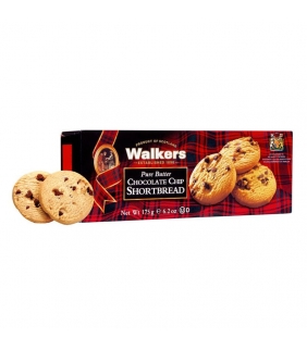 Shortbreads de Mantequilla con Trozos de Chocolate 125gr. Walkers. 12un. Delicat gourmet