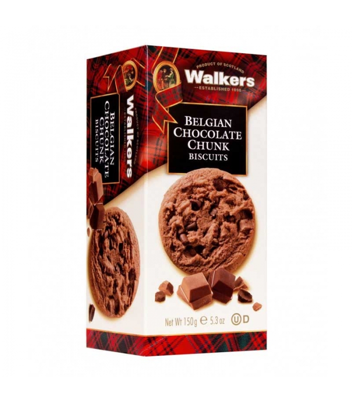 Biscuits con Trozos de Chocolate Belga 150gr. Walkers. 12un. Delicat Gourmet