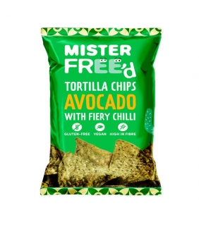 Tortilla chips Guacamole 135gr. Mr Free'd. 12un. Delicat Gourmet